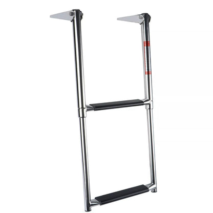 Stainless Steel 2-Step Telescoping Boat Ladder – Swim & Pontoon Access